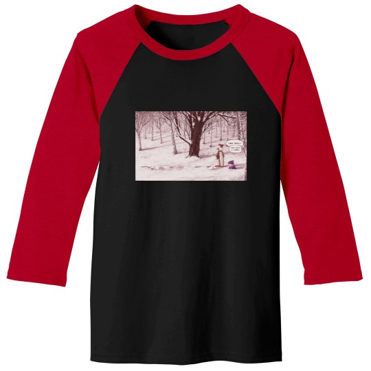 Discover Calvin and Hobbes Funny Comic - Realistic Characters Baseball Tees