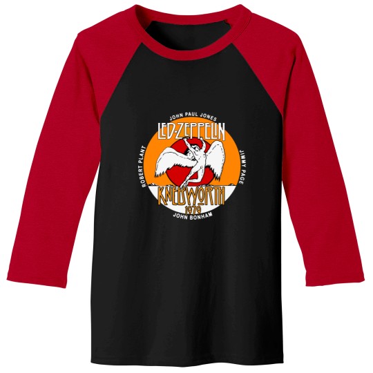Discover Led Z-E-P-P-E-L-I-N At Knebworth 1979 Music Band Baseball Tees