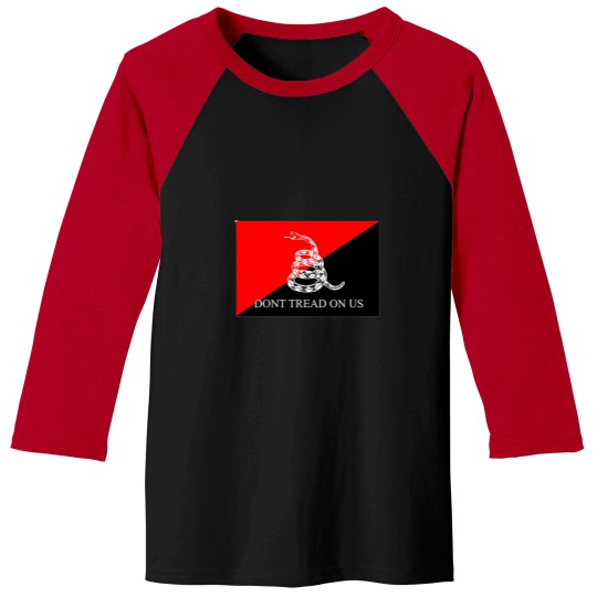 Discover Anarcho-Communist Gadsden Flag Baseball Tees