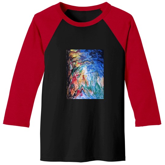 Discover Stormy Mosaic (with margin) Baseball Tees