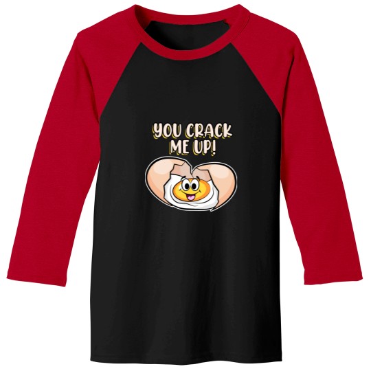 Discover Funny Egg Fried Egg Breakfast Baseball Tee