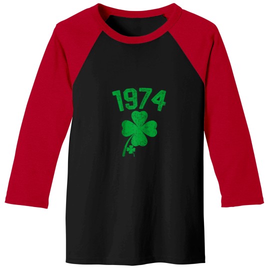 Discover Vintage 1974 50th Birthday St Patricks Day Shamrock Irish  7183 Baseball Tees
