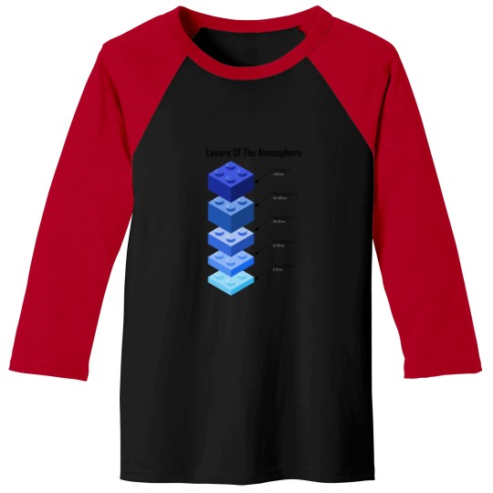 Discover Layers Of The Atmosphere Layers Of The Atmosphere Baseball Tees