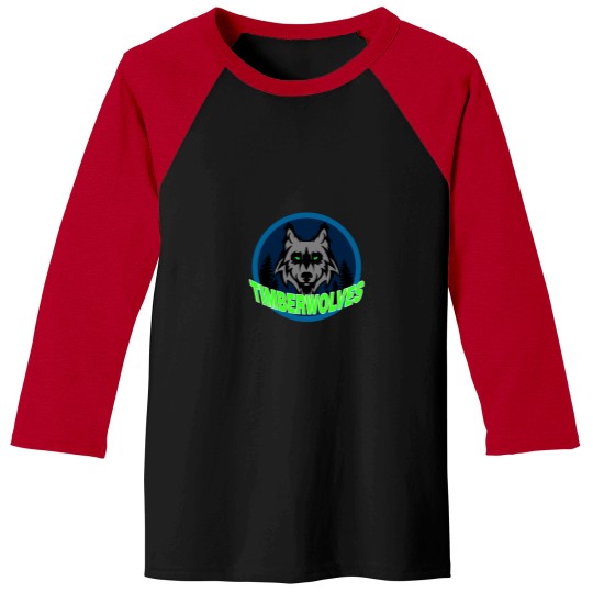 Discover Minesota Timberwolves Sticker Baseball Tees