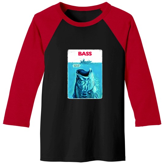 Discover Bigger Bass Boat Baseball Tees