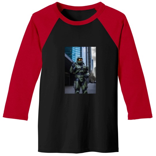 Discover Master Chief Thumbs Up Baseball Tees