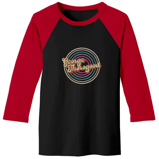 Discover vintage circle line color George Thorogood Baseball Tees