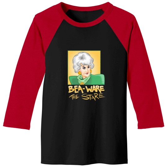 Discover Bea-ware the Stare Baseball Tees