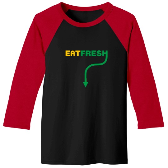 Discover Eat Fresh Baseball Tees