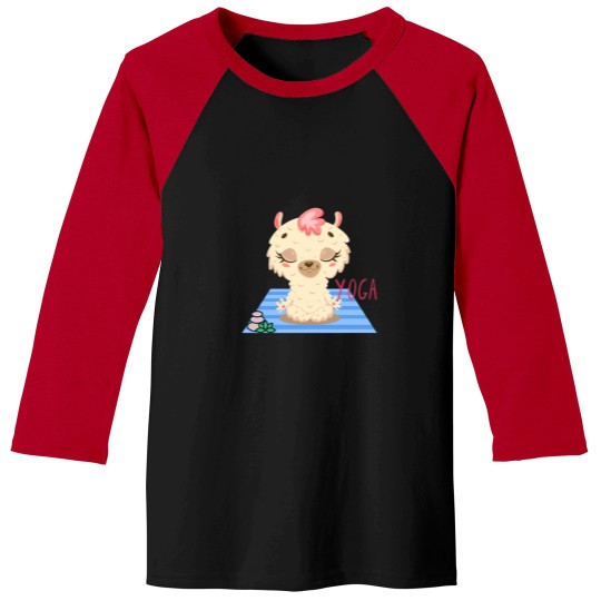 Discover Baby Llama Easy Yoga Bliss Design for wild animal lovers and yoga lovers you know. Active Baseball Tees