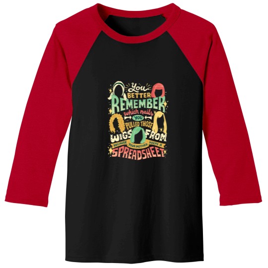Discover Your mother keeps a spreadsheet Baseball Tees