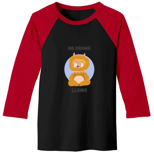 Discover No drama be llama Active Baseball Tees