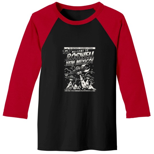 Discover Welcome to Roswell Sticker Baseball Tees