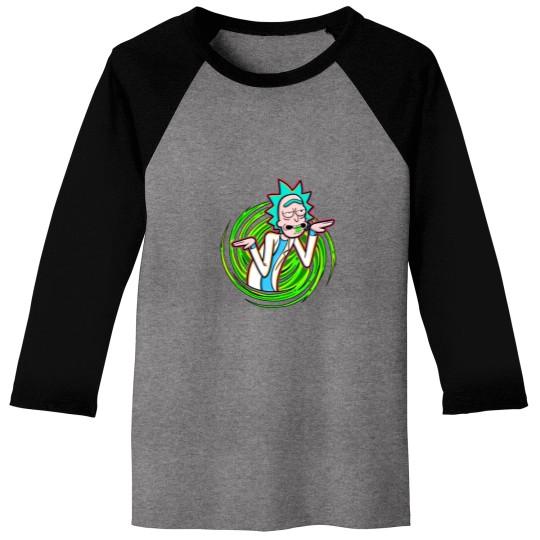 Discover r sanche Chilling Rick And Rickandmorty Heartbeat Baseball Tees