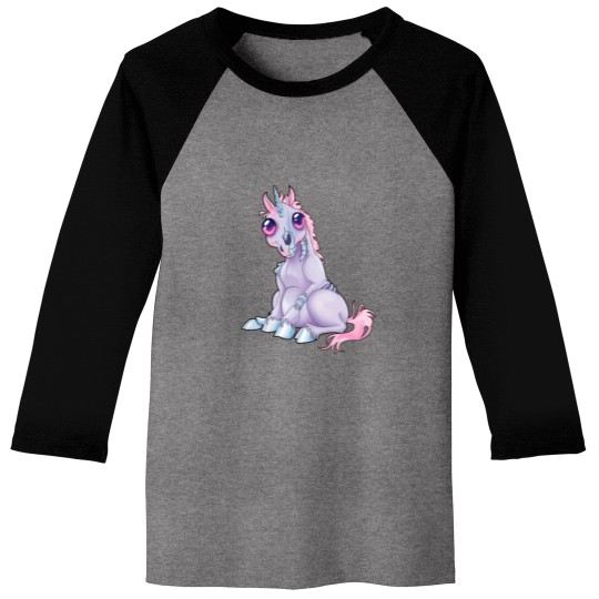 Discover Zombie Unicon Cute Unicon Baseball Tees