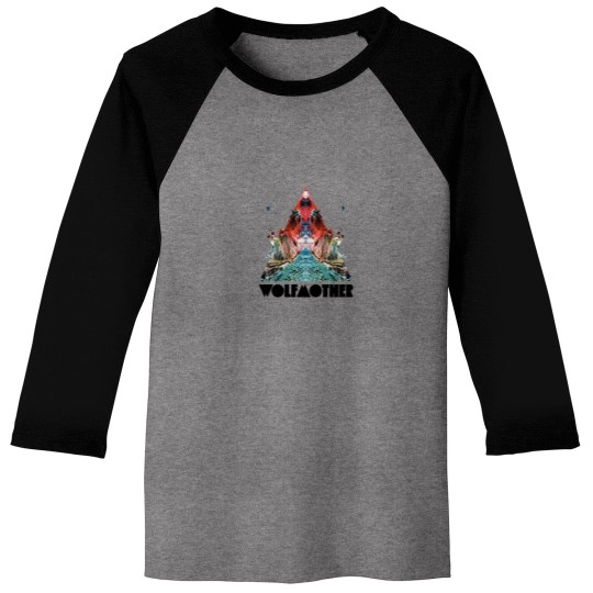 Discover Wolf Mother The Keys Inn logo (black) Baseball Tees