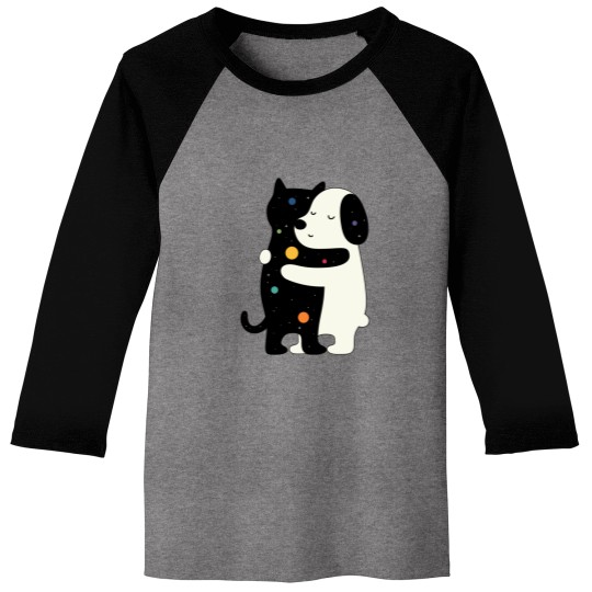 Discover Universe Soulmate AT LEAST MY CAT LOVES ME Baseball Tees