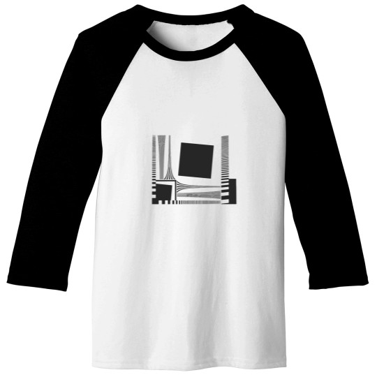 Discover Abstract geometric Test Pattern design Baseball Tees