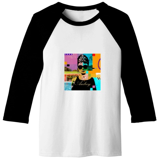 Discover Audrey Hepburn Script Baseball Tees