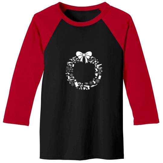 Discover Die Hard Christmas Wreath Pattern - Die Hard - Baseball Tees