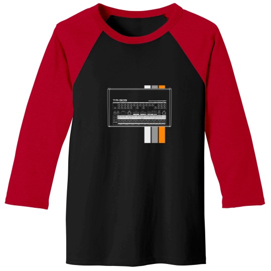 Discover TR 909 Dark Background Baseball Tees