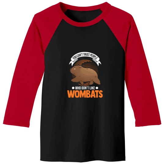 Discover Wombat Australian Wombat Baseball Tees
