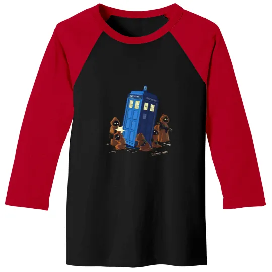 Discover JAWA Steals DOCTOR WHO Mens Baseball Tees, Tardis Police