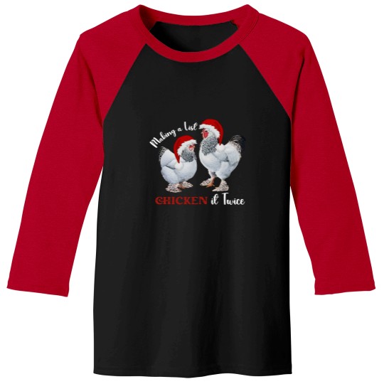 Discover Funny Christmas Chicken Baseball Tees
