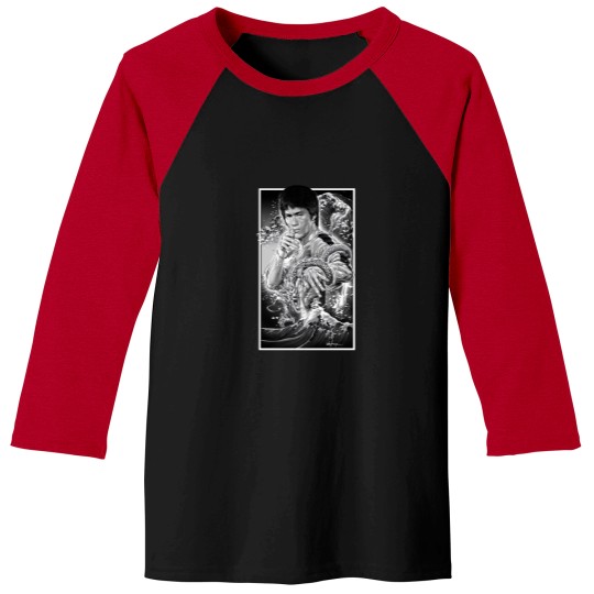 Discover Bruce Lee Martial Arts Kung Fu Dragon Baseball Tees