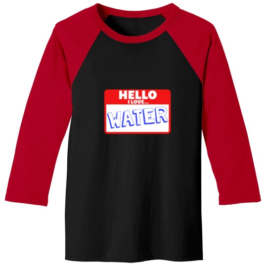 Discover Water Sticker Baseball Tees
