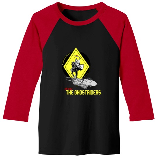 Discover F-14 Grumman Tomcat VF-142 The Ghostriders Baseball Tees