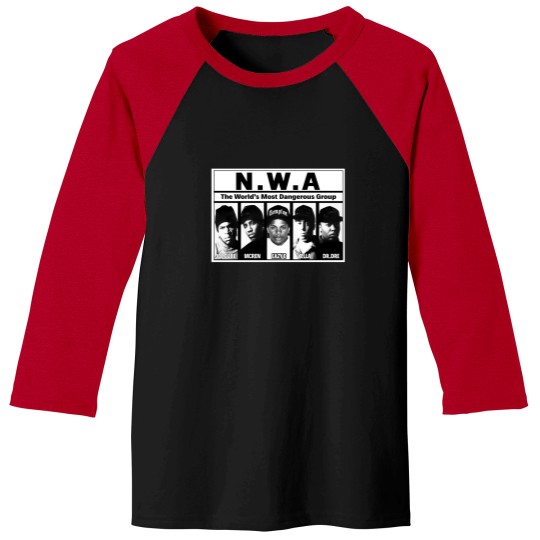 Discover NWA Baseball Tees - NWA Apparel - 90s Hiphop Tupac Rap Hip Hop Legend Baseball Tees