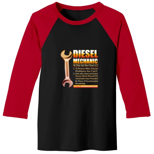 Discover Diesel Mechanic Gift Diesel Mechanic Definition Baseball Tees