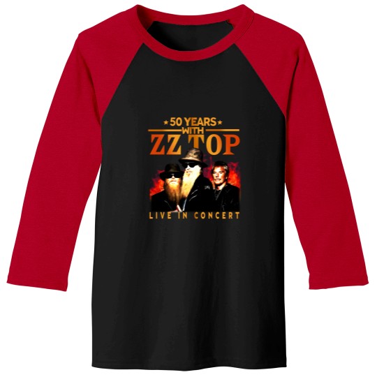 Discover ZZ Top 50 Years Live In Concert The Memories Baseball Tees, ZZ Top Baseball Tees