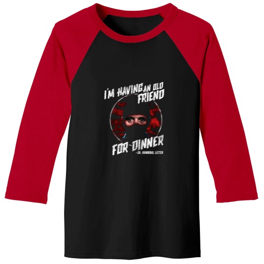 Discover Silence of the Lambs Friend For Dinner Baseball Tees