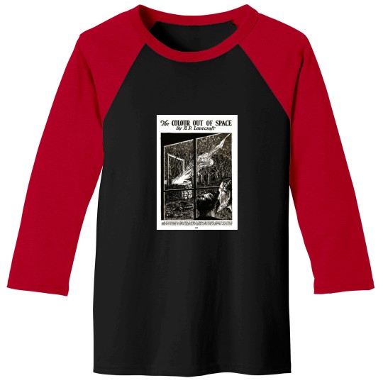Discover HIGH RESOLUTION The Colour Out of Space HP Lovecraft Vintage Pulp Fiction Cover Baseball Tees