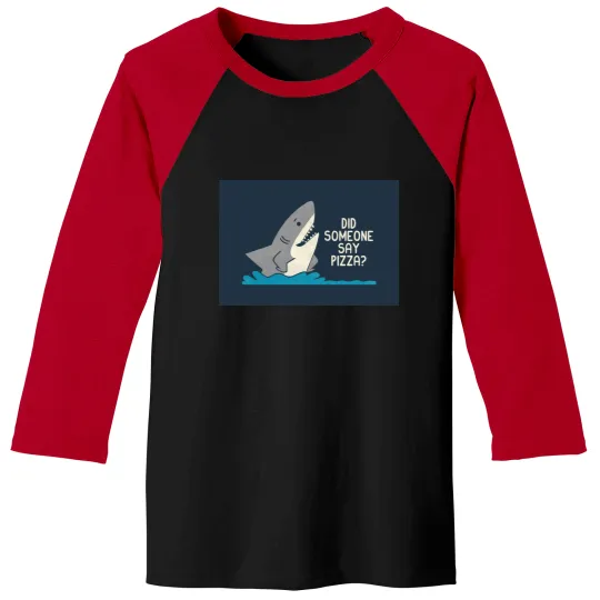 Discover Hungry Shark Baseball Tees