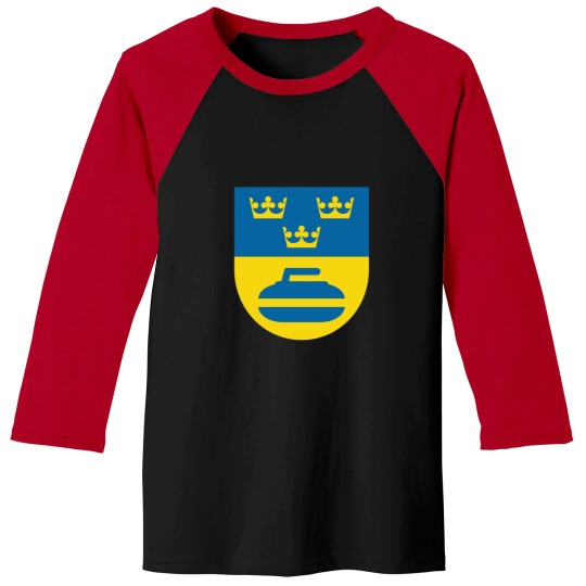 Discover Sweden Curling Baseball Tees