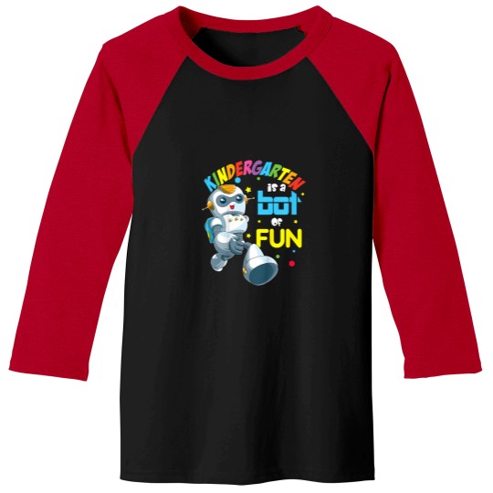 Discover Kids Back to School Kindergarten Cool Robot 4393 Baseball Tees