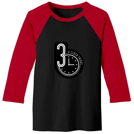 Discover 3 o clock things (INVERTED COLORS) Baseball Tees