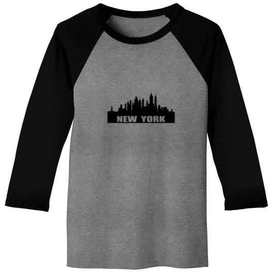 Discover Silhouette of buildings with New York Baseball Tees