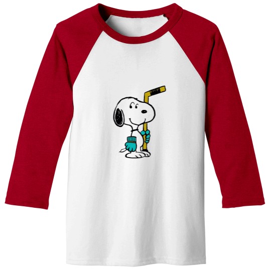 Discover Snoopy Ice Hockey Baseball Tees