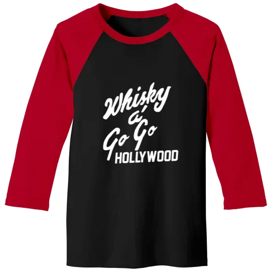 Discover Whiskey A Go Go Baseball Tees | Vintage Hollywood Shirt Baseball Tees