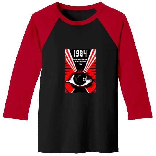 Discover 1984 V10 (Orwell) Poster Men Baseball Tees