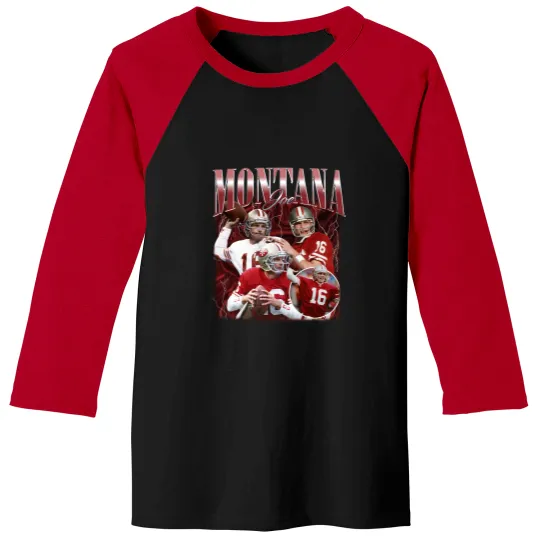 Discover Vintage Joe Montana Baseball Tee