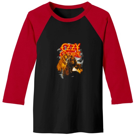 Discover Vintage Ozzy Osborne Baseball Tees 1983 Band Baseball Tees Bark At The Moon Tour