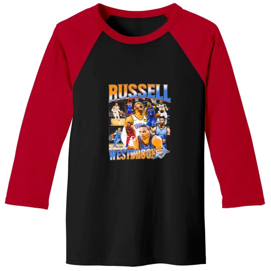 Discover Russell Westbrook OKC Vintage Baseball Tees, Russell Westbrook Fan Tees, Basketball Baseball Tees