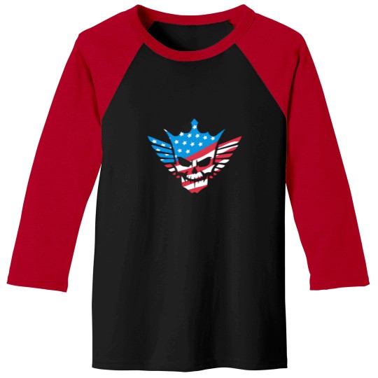 Discover Cody Rhodes American Nightmare Skull Wrestling Fan Baseball Tees