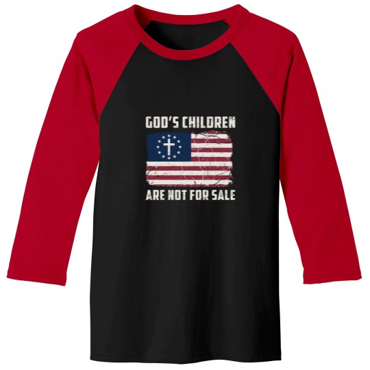 Discover God's Children Are Not For Sale Inspirational Baseball Tee