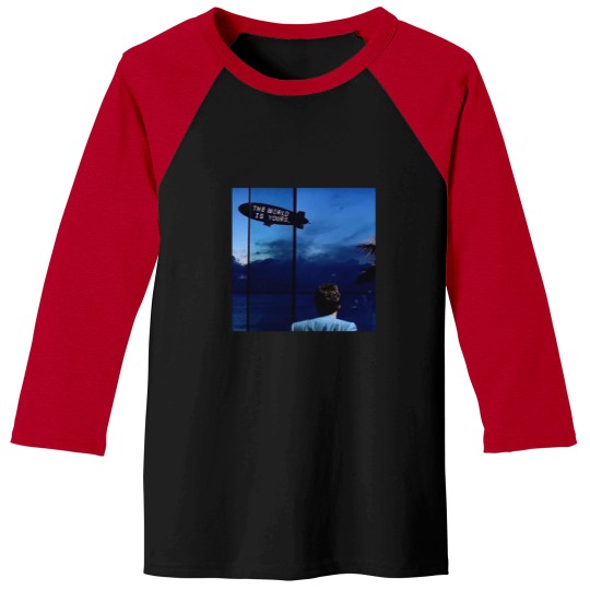 Discover Scarface The World is Yours Baseball Tees